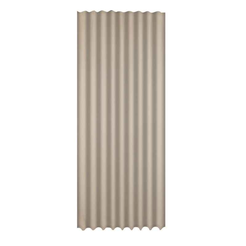 Zasłona z taśmą GLOW CHIC 140x270 beż